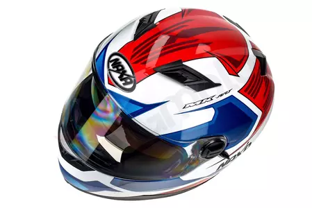 Motociklistička kaciga Naxa F21 full face, bijela, plava, crvena, L grafika-9