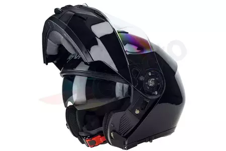 Kask motocyklowy szczękowy Naxa FO4 czarny S - FO4/A/S