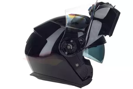 Kask motocyklowy szczękowy Naxa FO4 czarny S-4