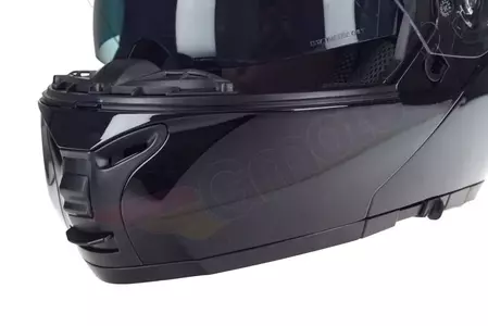 Motociklistička kaciga Naxa FO4 koja pokriva cijelo lice, crna L-10