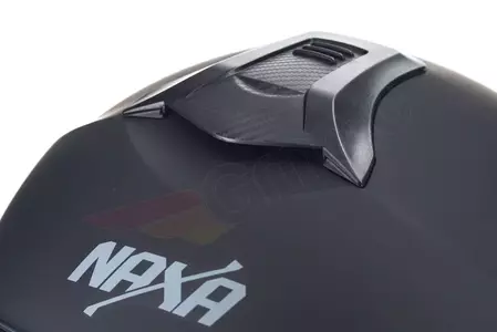 Kask motocyklowy szczękowy Naxa FO4 czarny mat XS-11