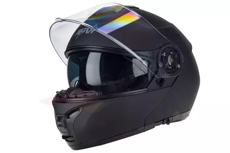 Kask motocyklowy szczękowy Naxa FO4 czarny mat XS-3