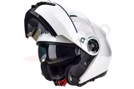 Kask motocyklowy szczękowy Naxa FO4 biały XS-3
