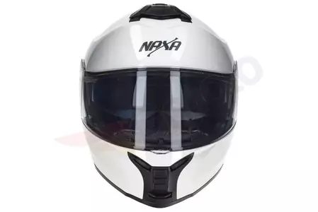 Kask motocyklowy szczękowy Naxa FO4 biały XS-6