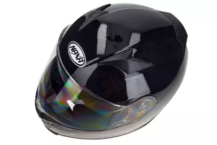 "Naxa F23" integruotas motociklininko šalmas juodas S-9
