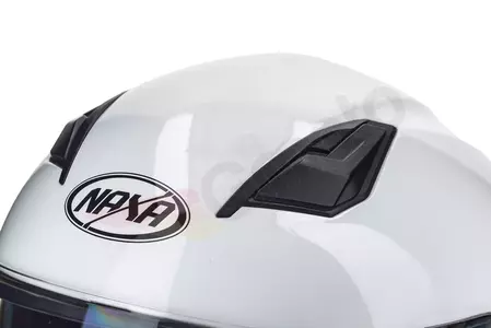 Casco integral de moto Naxa F24 blanco L-11