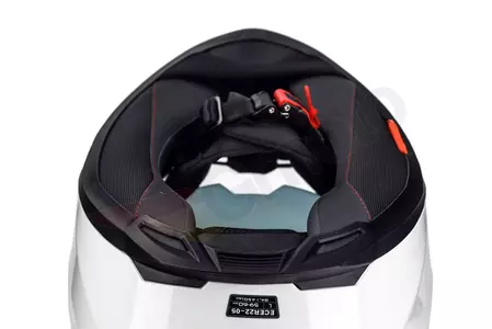 Motociklistička kaciga Naxa F24 koja pokriva cijelo lice, bijela L-14