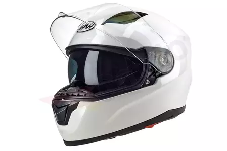Motociklistička kaciga Naxa F24 koja pokriva cijelo lice, bijela L-1