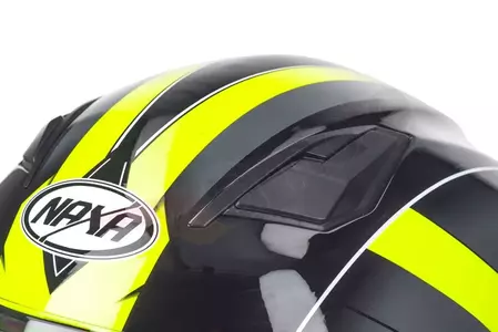 Kask motocyklowy integralny Naxa F24 czarno żółty L-11