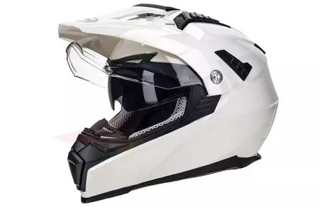 Kask motocyklowy adventure Naxa CO3 biały L - CO3/C/L