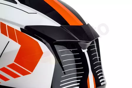 Naxa CO3 avanturistička motociklistička kaciga bijela narančasta L-11