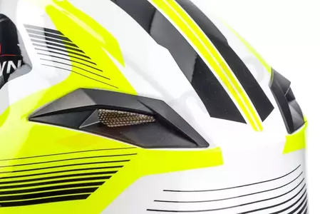 Kask motocyklowy cross enduro Naxa C9 żółta grafika L-8