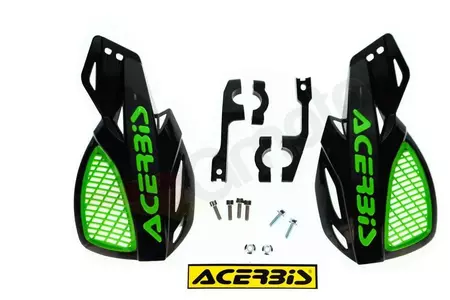 Acerbis MX Uniko Vented χειρολαβές μαύρο και πράσινο-3