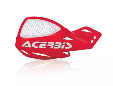 Acerbis MX Uniko Vented handbars alb și roșu-1