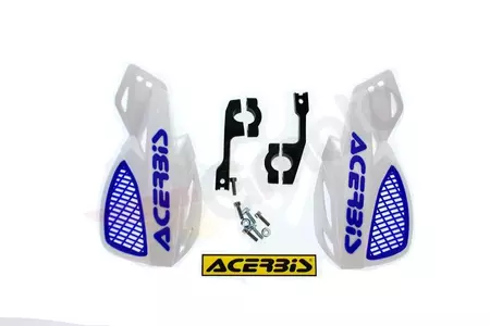 Acerbis MX Uniko ventilirane ručke, bijele i plave-2