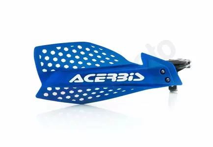 Acerbis X-Ultimate blauw-witte handbeschermers - bladeren