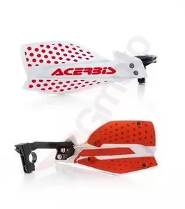 Acerbis X-Ultimate käsisuojat - lehdet - punainen ja valkoinen.-3
