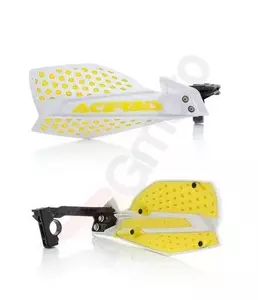 Acerbis X-Ultimate wit en gele handbeschermers - bladeren-3
