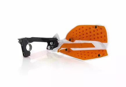 Handvaten - bladeren - handbeschermers Acerbis X-Ultimate wit - oranje-2