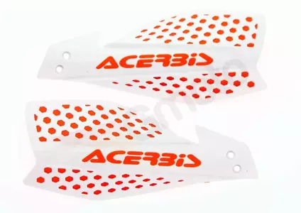 Handbary - listki - osłony dłoni Acerbis X-Ultimate biało – pomarańczowe-4