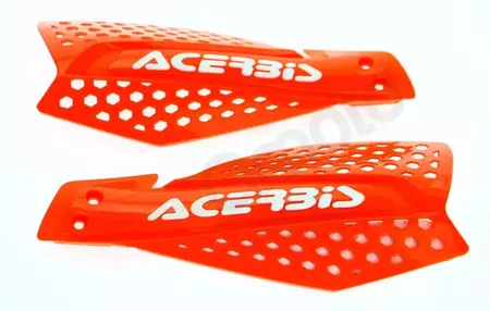 Acerbis X-Ultimate oranssi ja valkoinen ohjaustanko - kämmensuojat-3