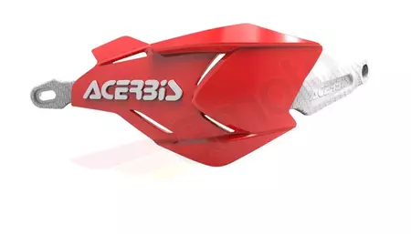 X-Factory, barras de mão com núcleo de alumínio da Acerbis vermelho e branco-1
