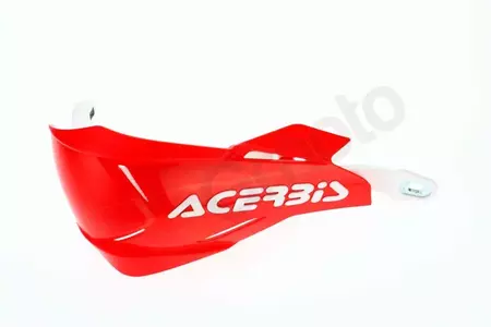 Handbary Acerbis X-Factory rdzeniem aluminiowym czerwono – białe-2