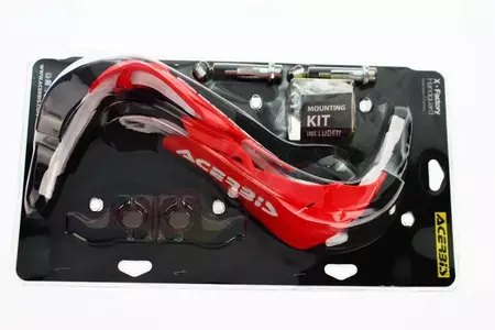 Manubri Acerbis X-Factory con anima in alluminio rosso-bianco-4