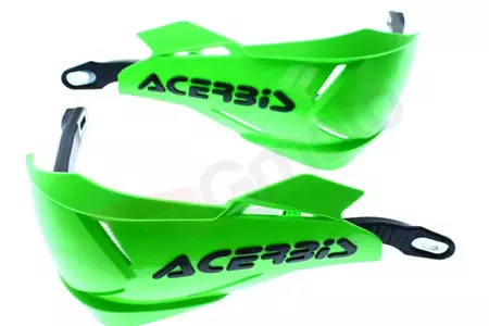 Ročaji Acerbis X-Factory z aluminijasto sredico zeleno-črne barve-4
