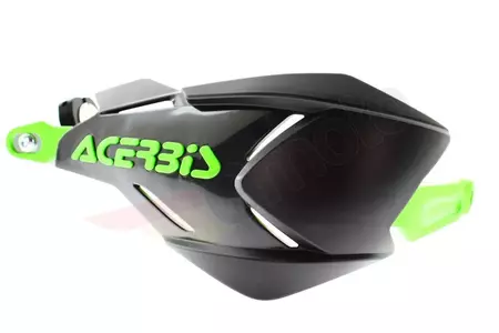 Acerbis X-Factory alumīnija serdeņa rokturi melnā un zaļā krāsā-3