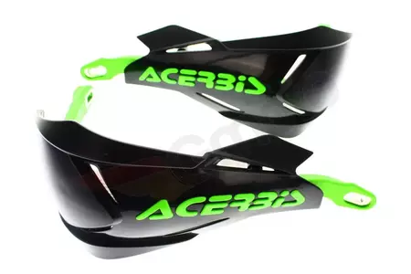 Ръкохватки Acerbis X-Factory с алуминиева сърцевина, черни и зелени-4
