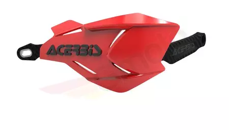 Acerbis X-Factory handvaten met aluminium kern rood-zwart-1