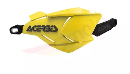 "Acerbis X-Factory" rankiniai su aliuminio šerdimi geltonai juodos spalvos-1