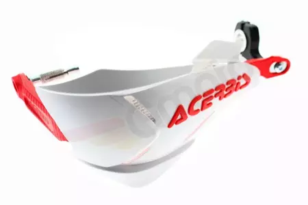 Acerbis X-Factory aluminiumhandbockar vit och röd-2