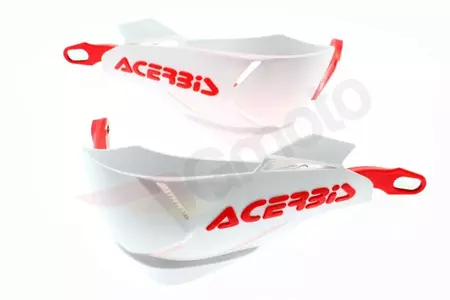 Acerbis X-Factory alumīnija serdeņa rokturi balti un sarkani-4
