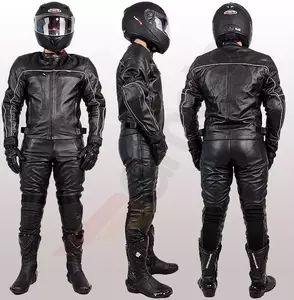 L&J Rypard Neo chaqueta de moto de cuero negro L-2