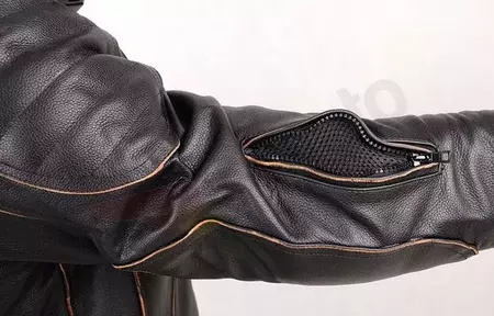 L&J Rypard Retro II kožená bunda na motorku čierna M-5