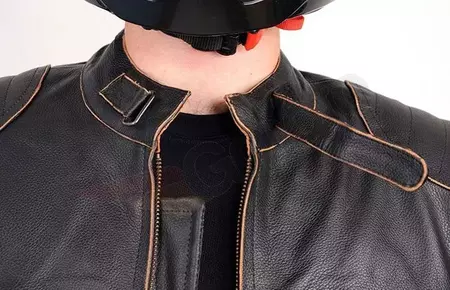 L&J Rypard Easy Rider chaqueta de moto de cuero negro M-3