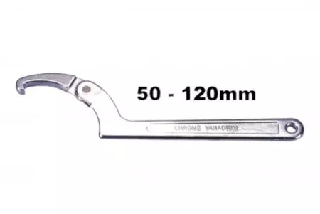 Horgos kulcs a függesztőkeret fejéhez 50-120 mm