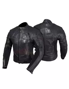 L&J Rypard Hunter chaqueta de moto de cuero negro S-1