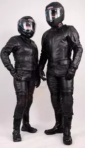 L&J Rypard Hunter chaqueta de moto de cuero negro S-3