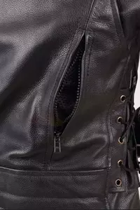 L&J Rypard Ramones ādas motocikla jaka melna S-7