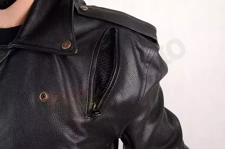 L&J Rypard Ramones odinė motociklo striukė juoda S-9