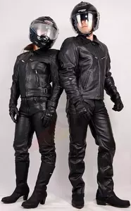 L&J Rypard Jachetă de motocicletă din piele Classic negru M-3