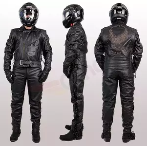 L&J Rypard Ride to Live giacca da moto in pelle nera L-2