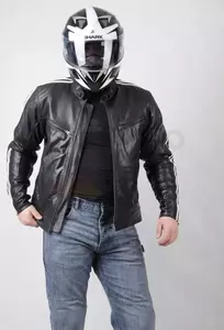 L&J Rypard chaqueta de moto de cuero suave negro 3XL-1