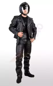 L&J Rypard Klasické kožené nohavice na motorku čierne S-3