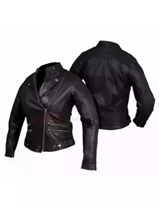 L&J Rypard chaqueta de cuero para mujer Wiki Lady negro S-1