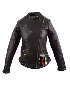 Jachetă de piele de motociclist pentru femei L&J Rypard Wiki Lady negru 2XL-4