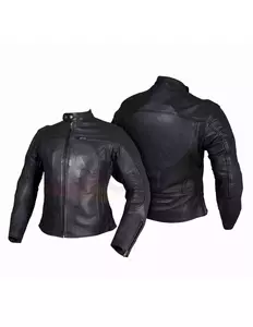 L&J Rypard dámska kožená bunda na motorku čierna XS - KSD018/XS